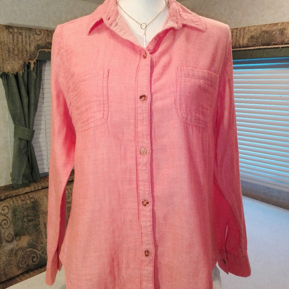 Lee Riders Medium Size Peach Long Sleeve Women's
